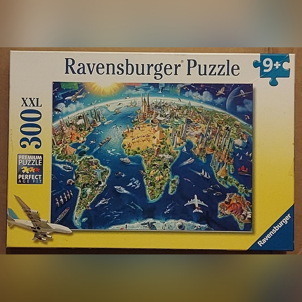 Ravensburger "World Landmarks Map" - 300XXL Piece Puzzle